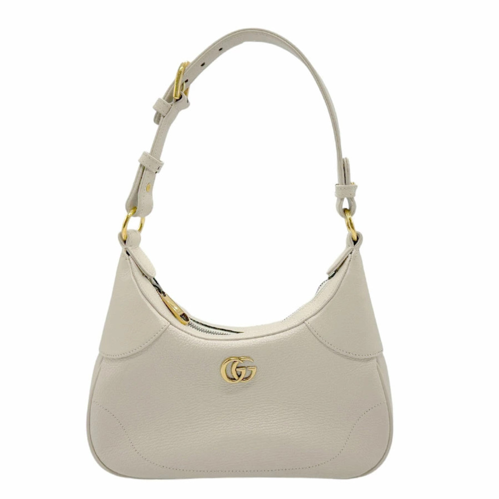 Gucci Aphrodite Leather Shoulder Bag Ivory White